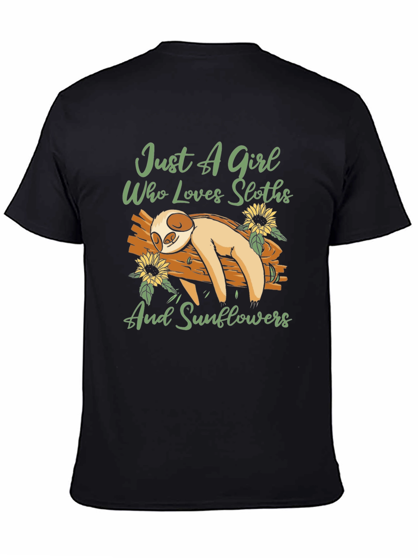 Sloth & Sunflower Graphic T-Shirt