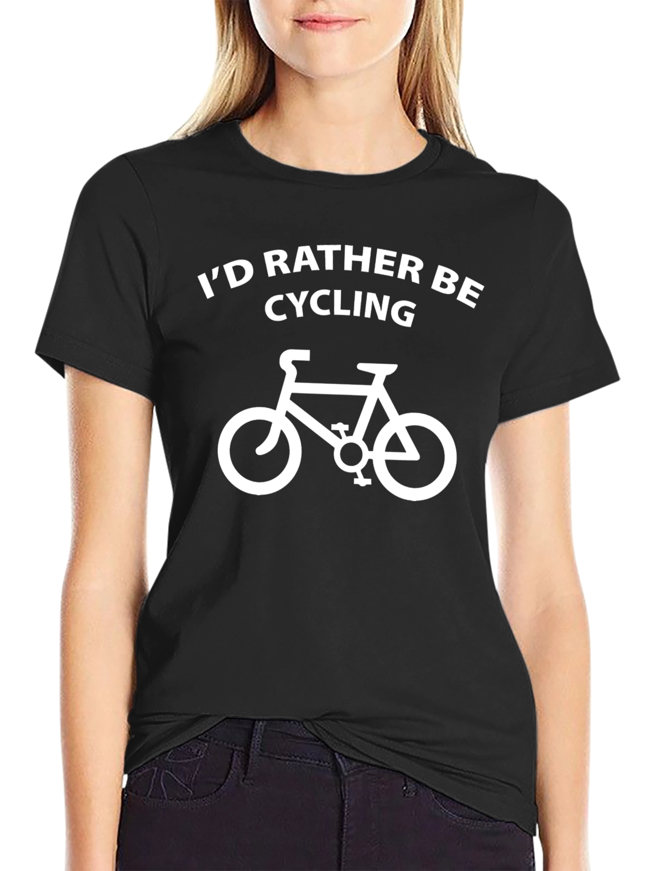 Cycling Fan T-Shirt - Id Rather Be Cycling