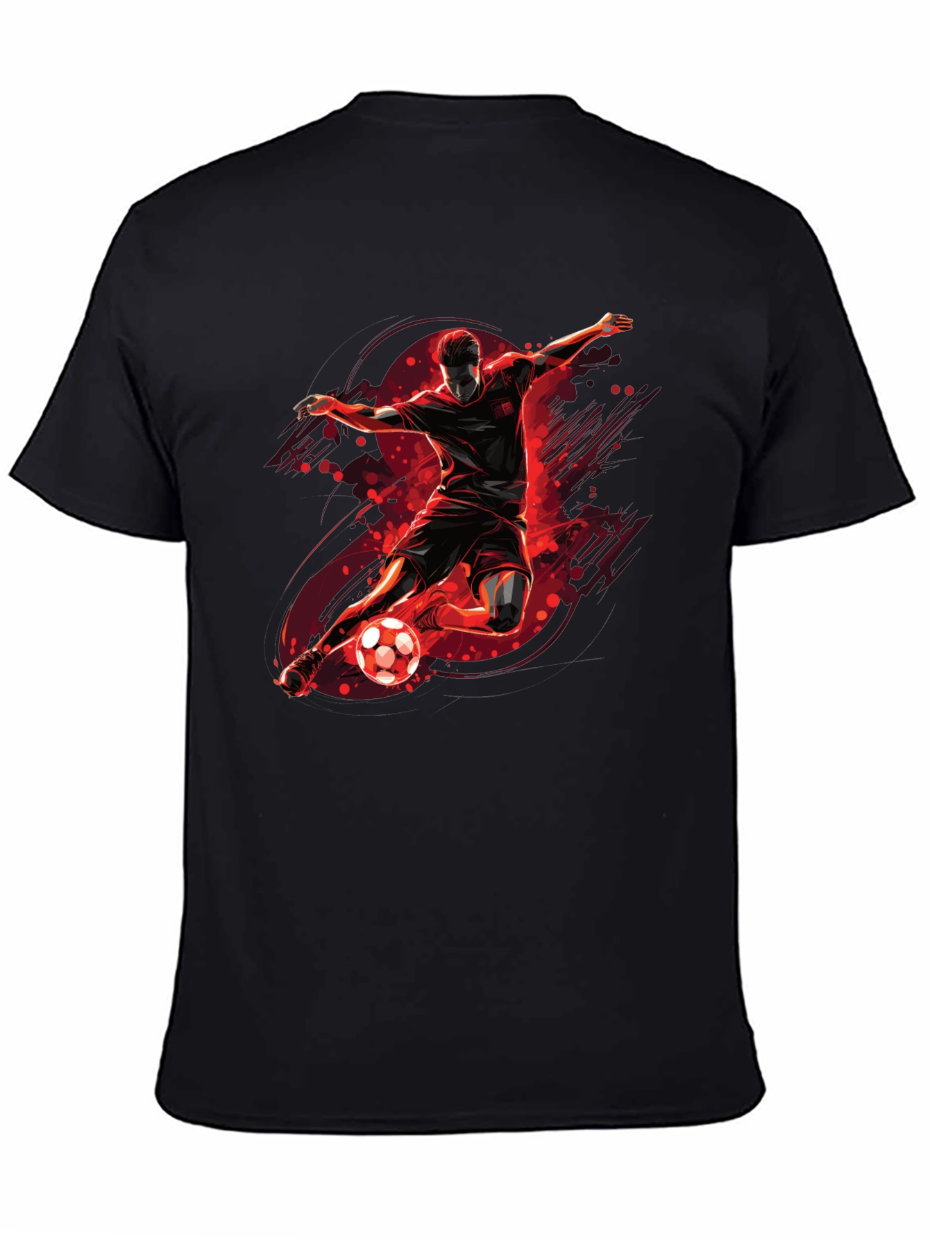 Soccer Kick Graphic Tee - Black T-Shirt