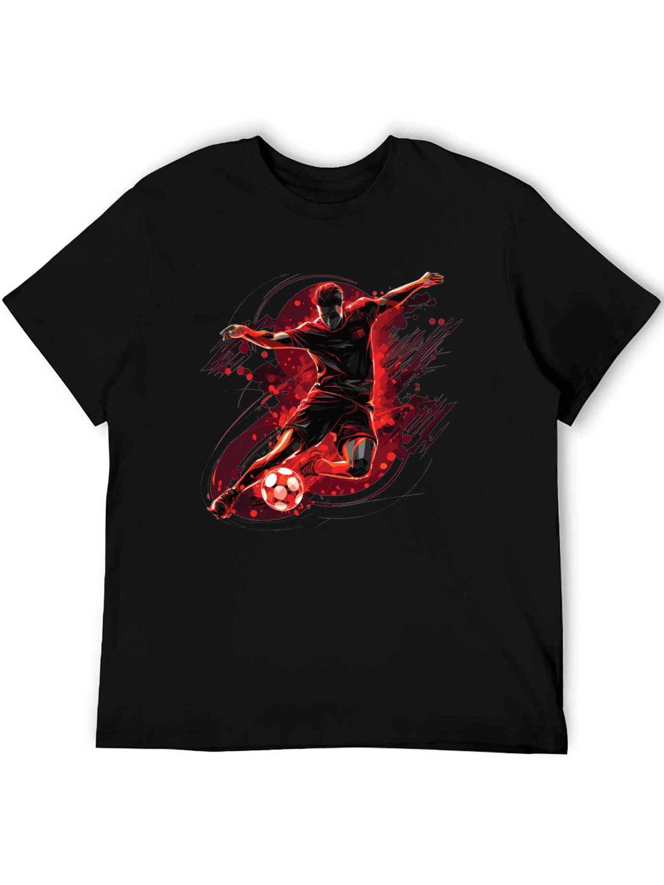 Soccer Kick Graphic Tee - Black T-Shirt