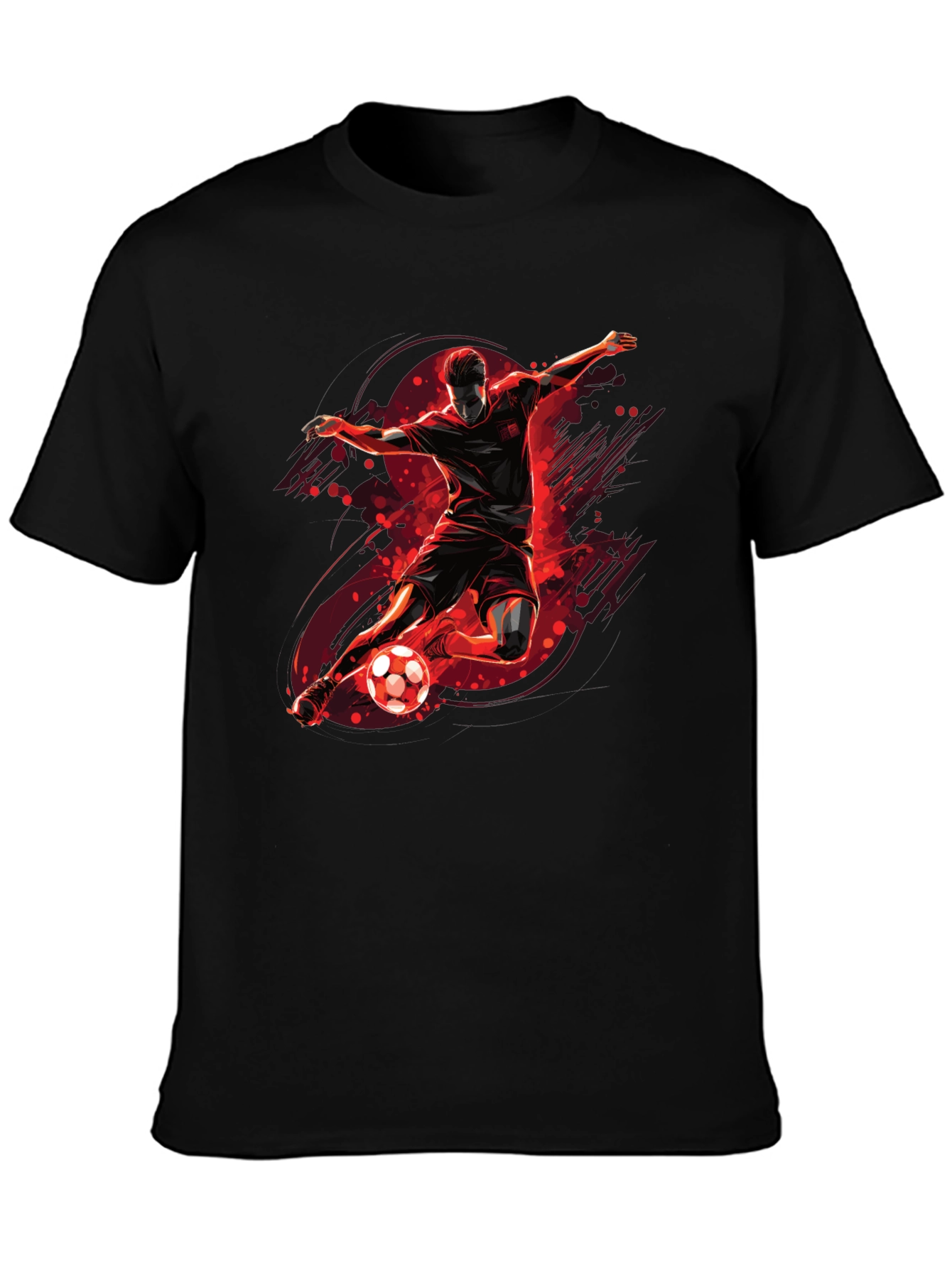 Soccer Kick Graphic Tee - Black T-Shirt