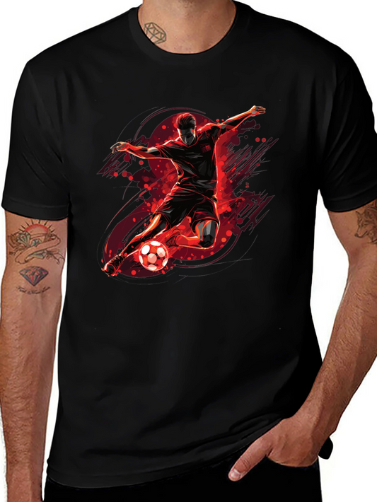 Soccer Kick Graphic Tee - Black T-Shirt