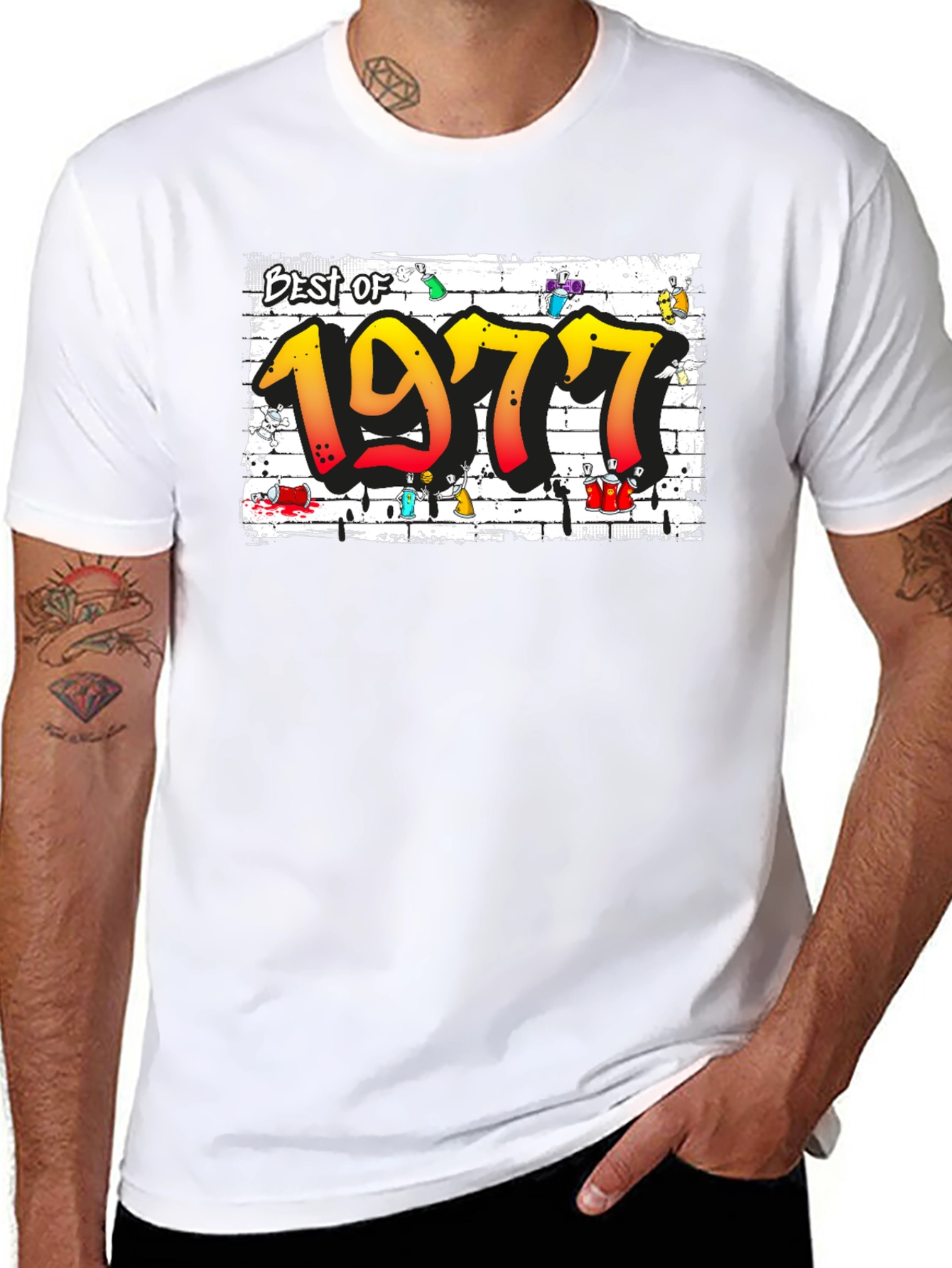 Best of 1977 Graffiti Style T-Shirt