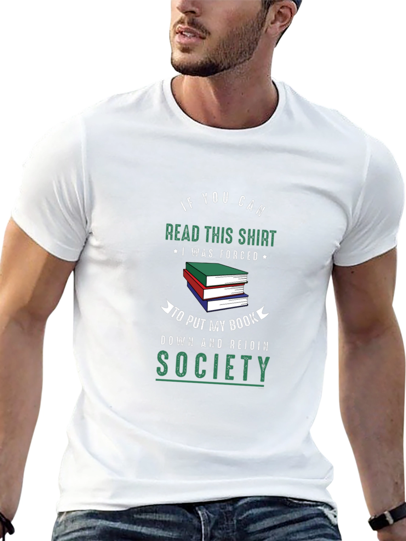 Funny Book Lover T-Shirt: Read This Shirt Rejoin Society