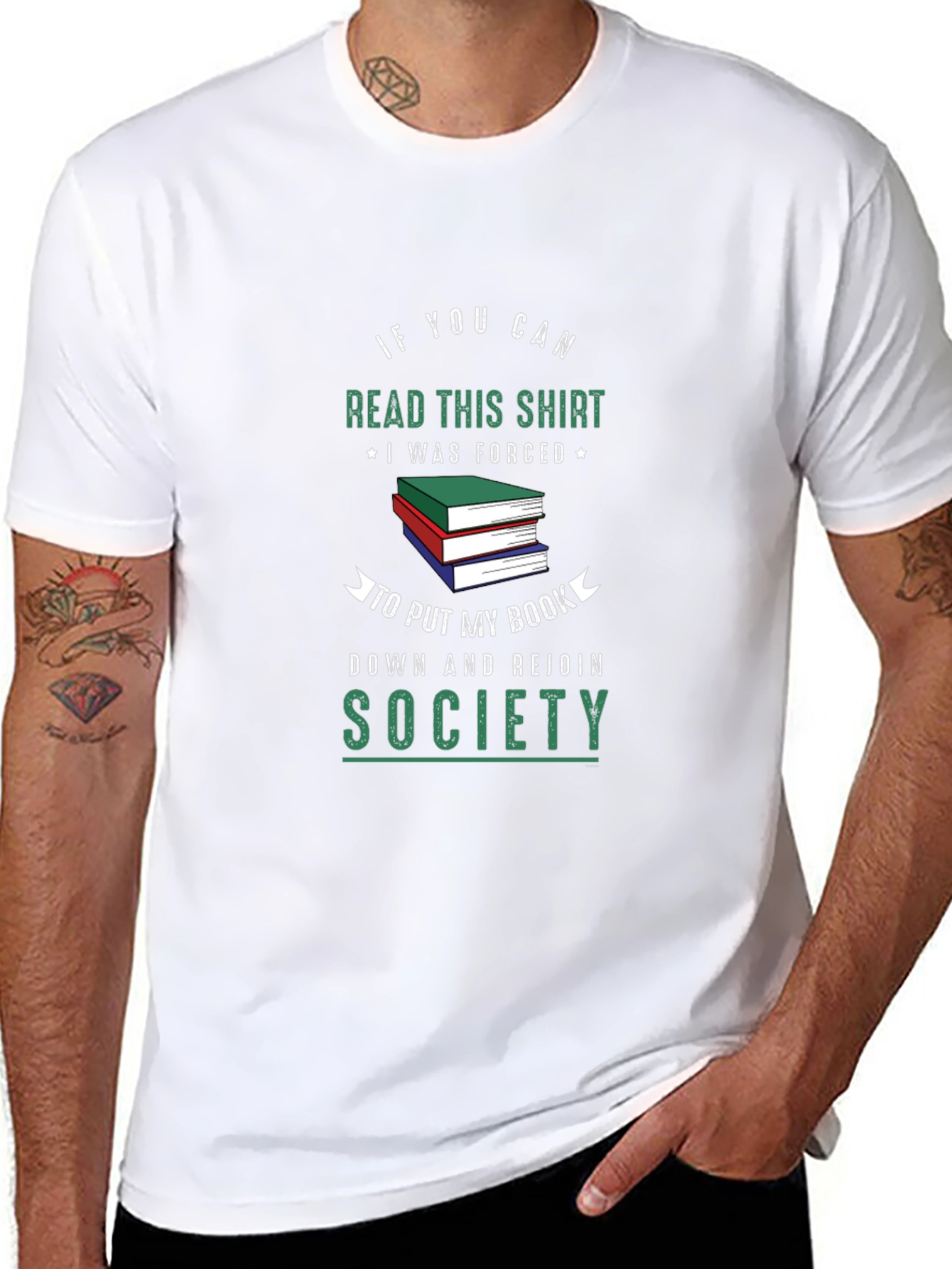 Funny Book Lover T-Shirt: Read This Shirt Rejoin Society