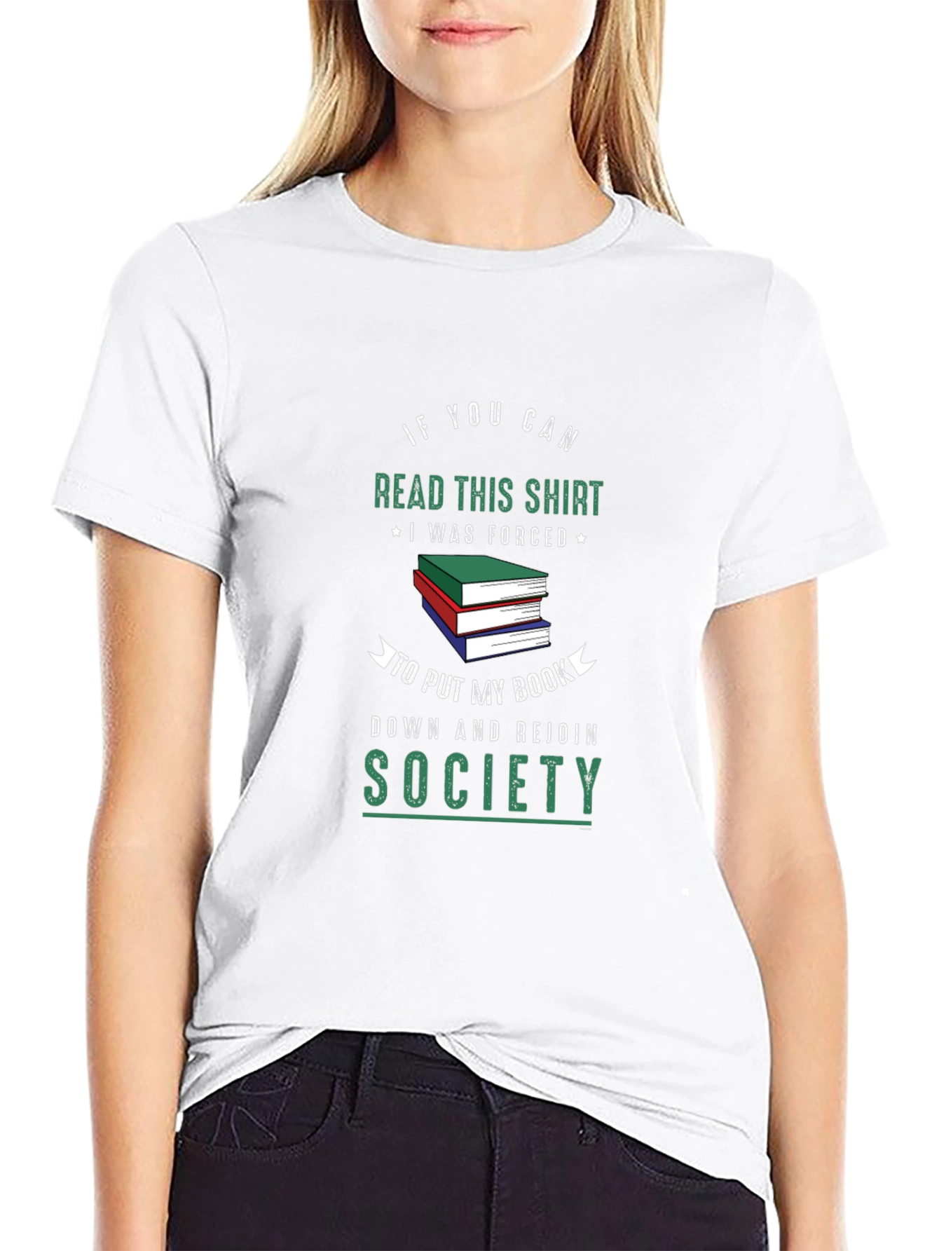 Funny Book Lover T-Shirt: Read This Shirt Rejoin Society