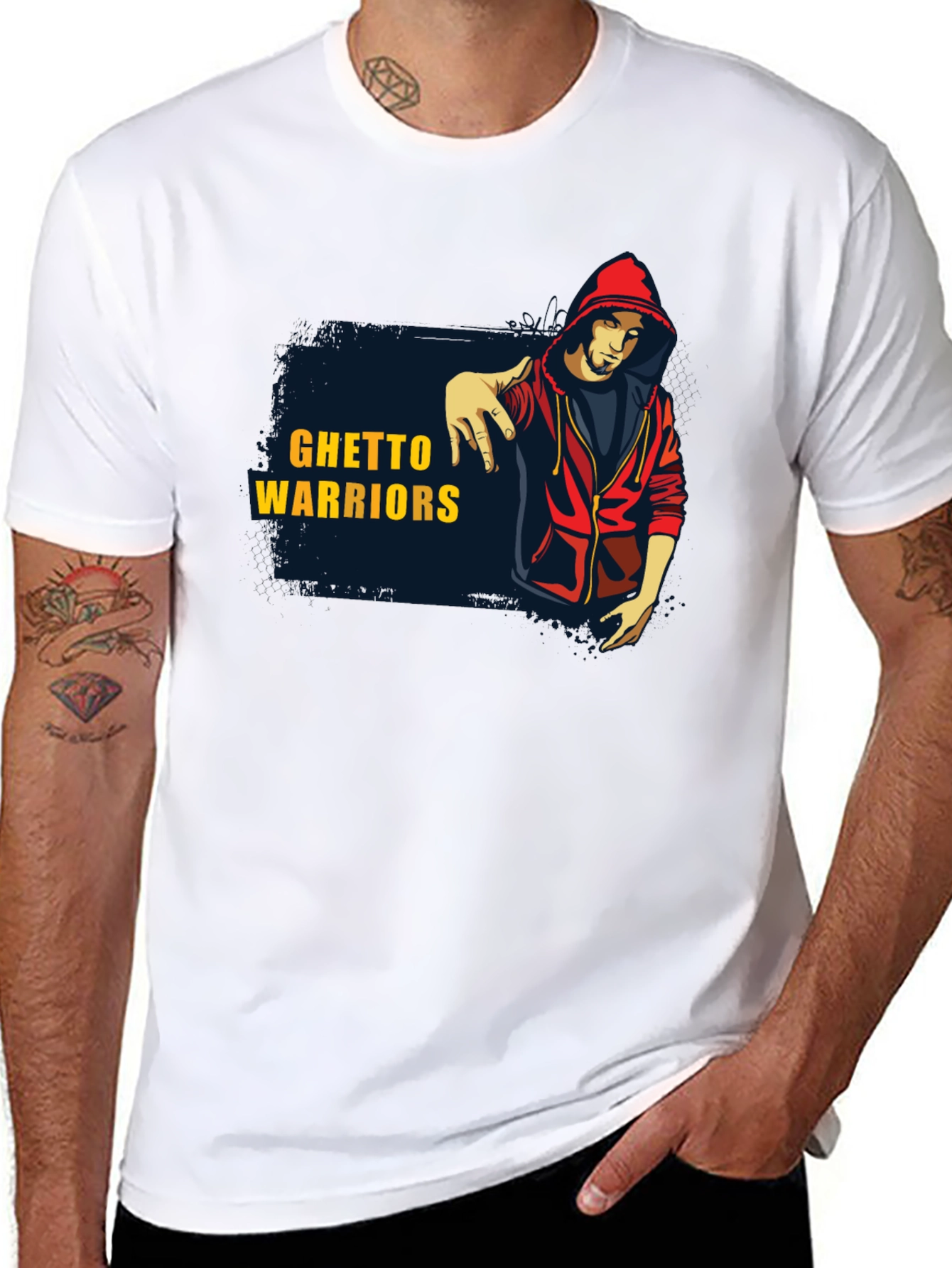 Ghetto Warriors Graphic Tee - Urban Streetwear