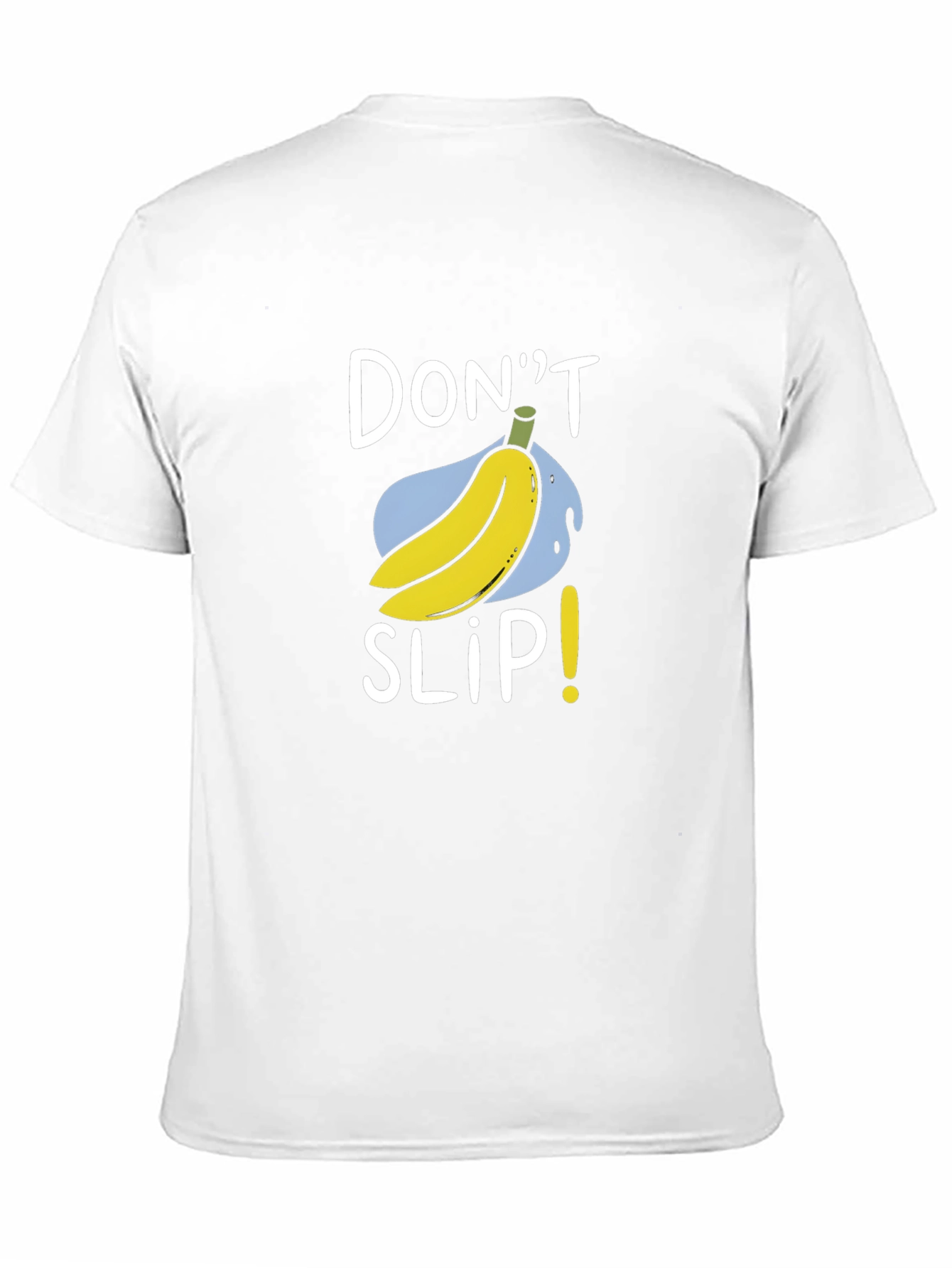 Dont Slip Banana Graphic Tee - Black Cotton T-Shirt