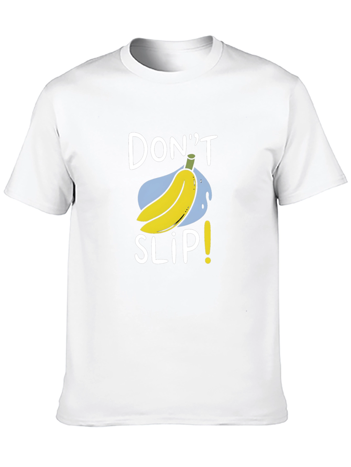 Dont Slip Banana Graphic Tee - Black Cotton T-Shirt