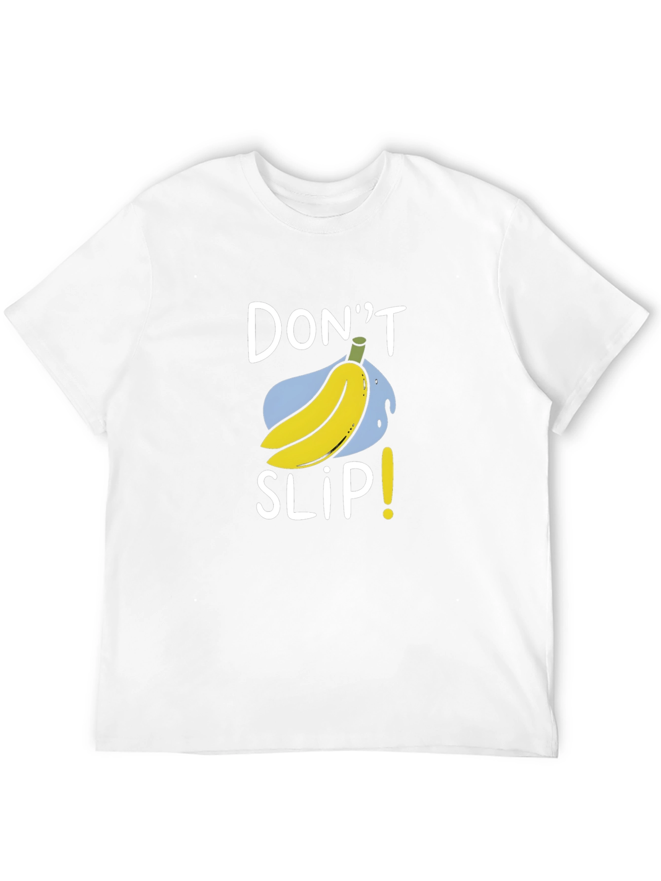Dont Slip Banana Graphic Tee - Black Cotton T-Shirt