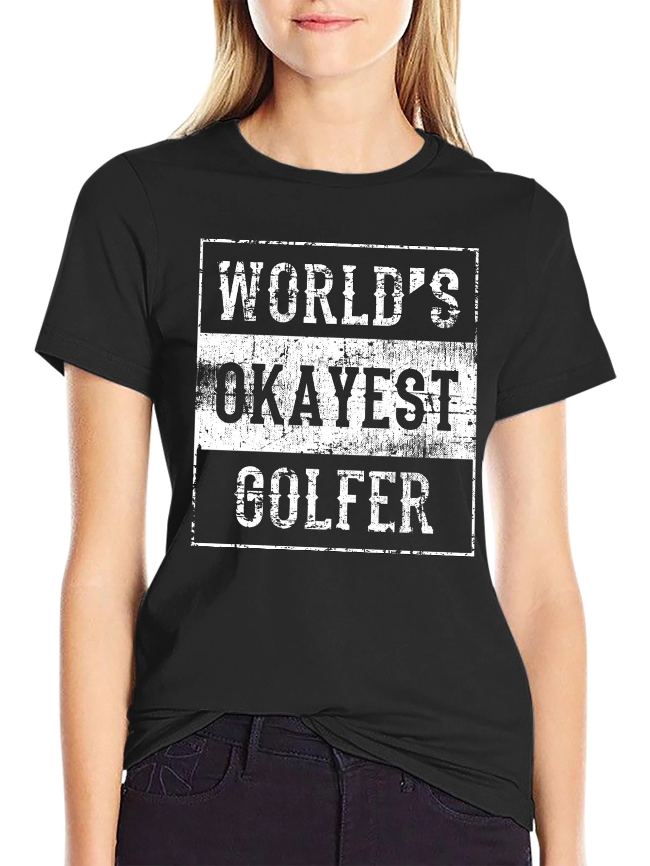 Worlds Okayest Golfer Graphic Tee