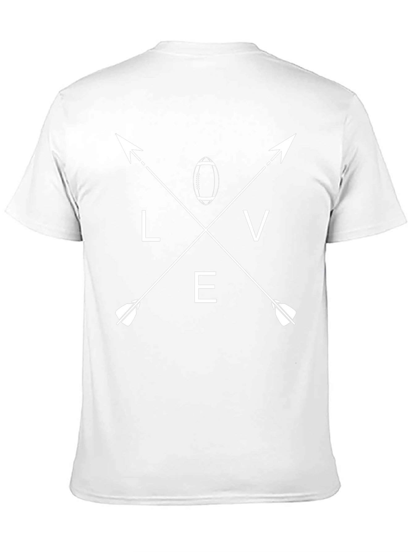 Love Football T-Shirt Arrows Graphic Tee