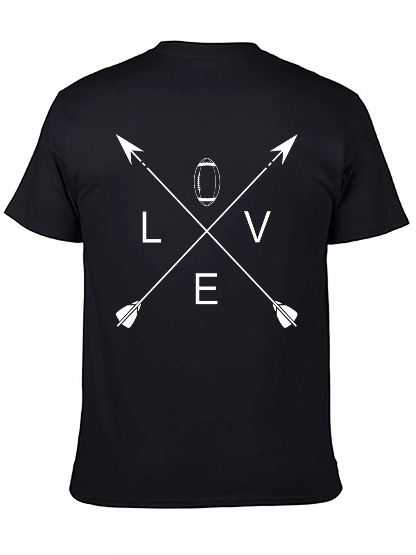 Love Football T-Shirt Arrows Graphic Tee