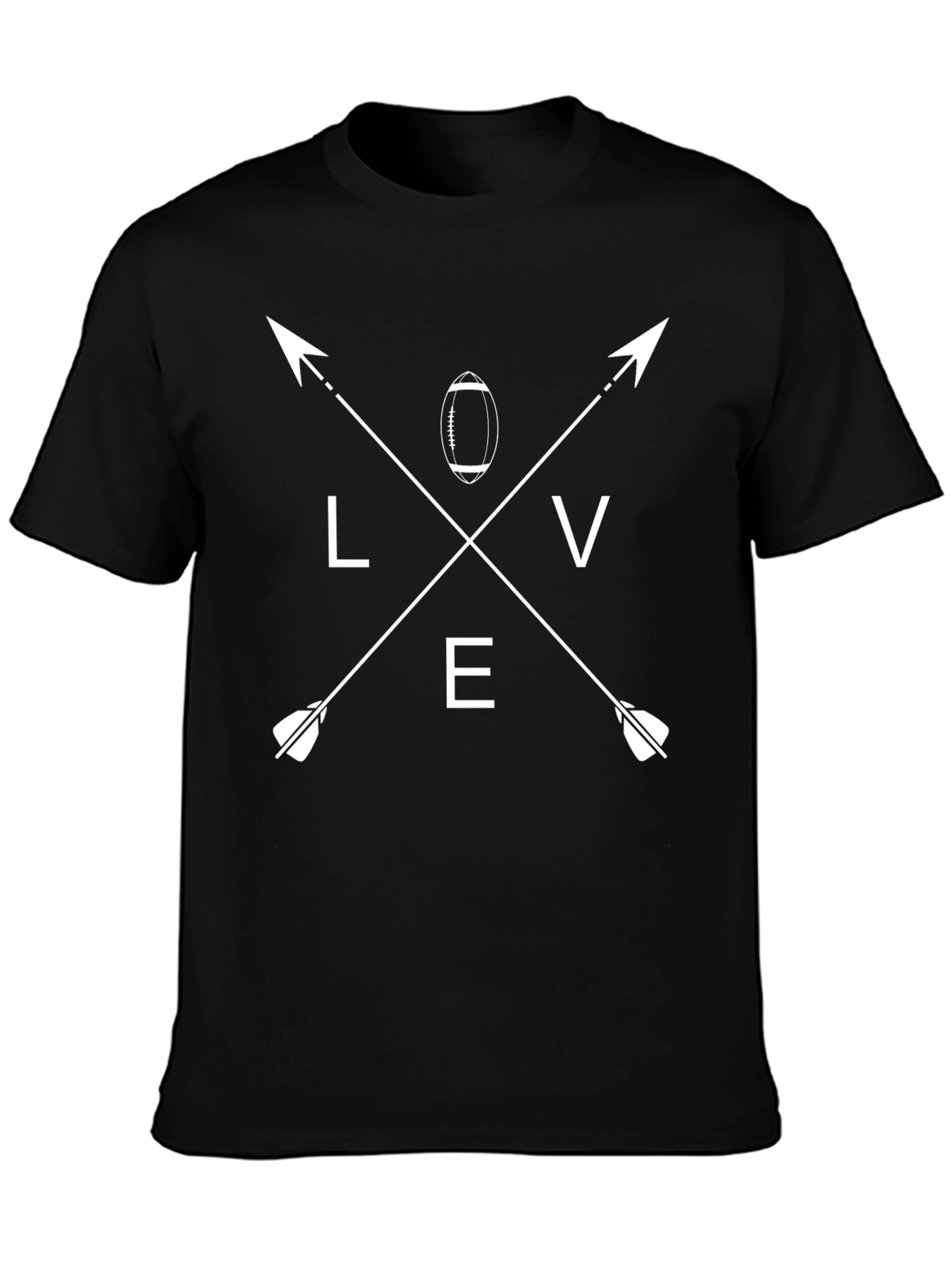 Love Football T-Shirt Arrows Graphic Tee