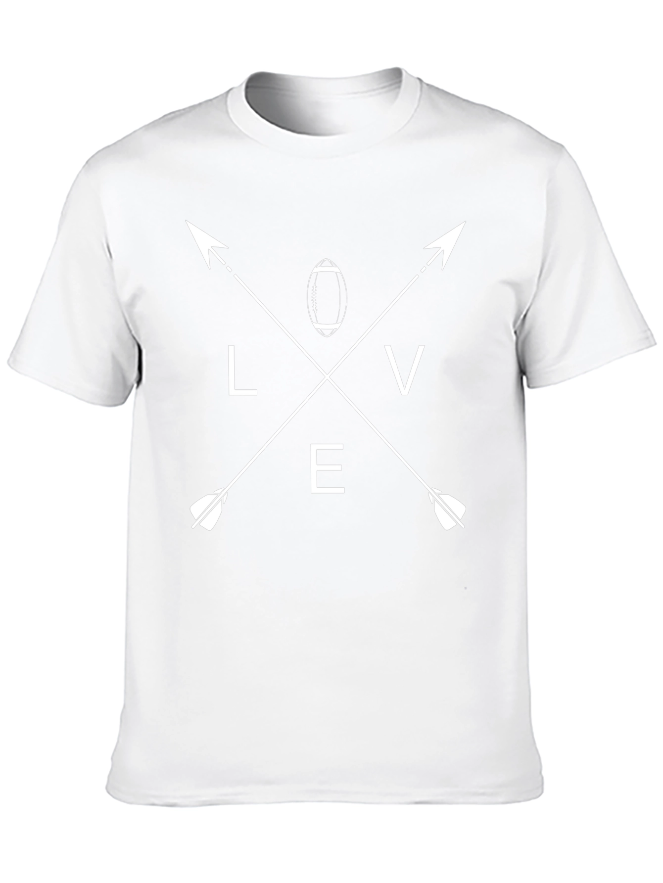 Love Football T-Shirt Arrows Graphic Tee