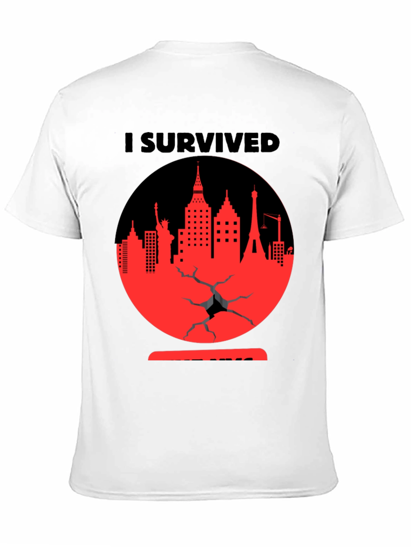I Survived Cityscape Graphic Tee - Black