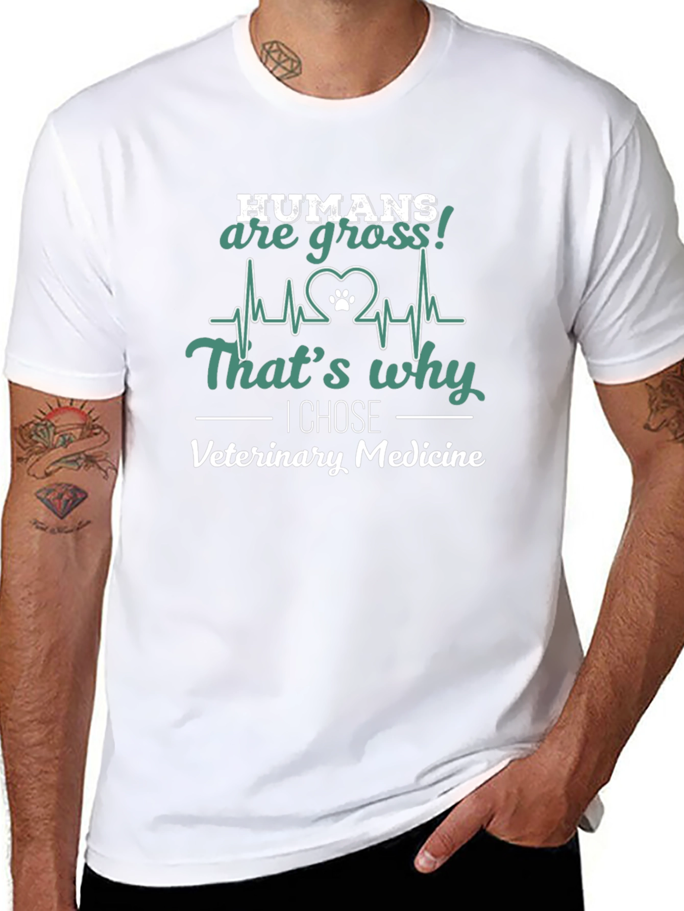 Veterinary Medicine T-Shirt: Humans are Gross!