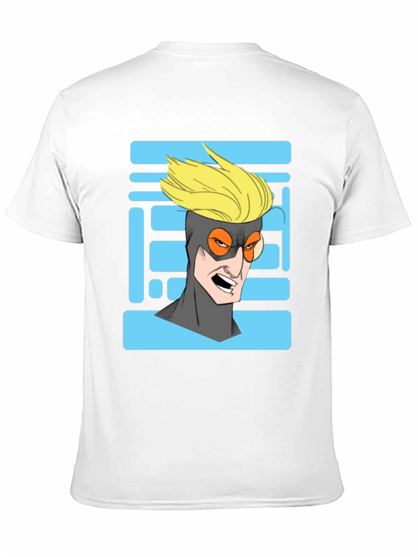 Cool Cartoon Character Graphic Print Black T-Shirt