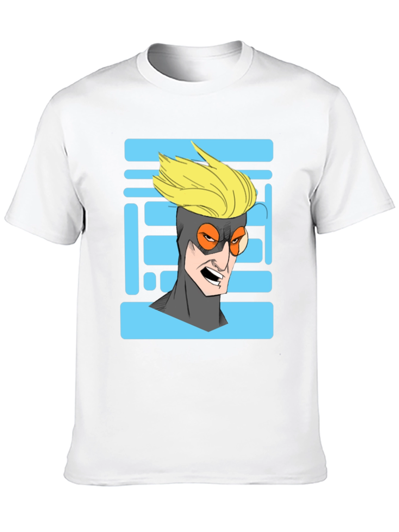 Cool Cartoon Character Graphic Print Black T-Shirt