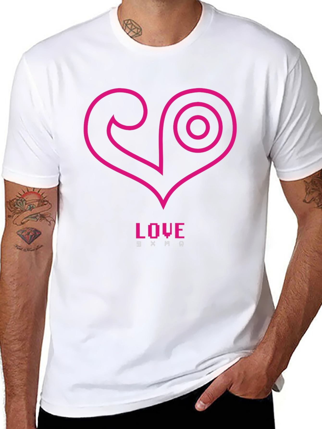 Love Symbol Black Tee