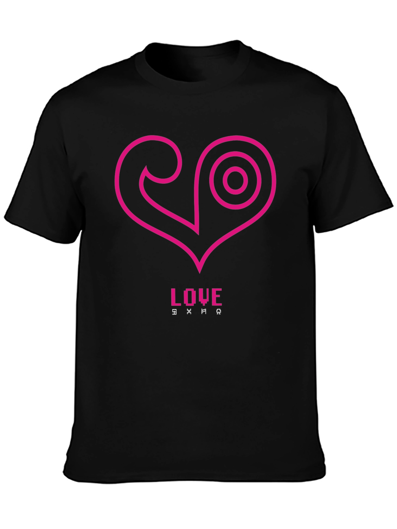 Love Symbol Black Tee