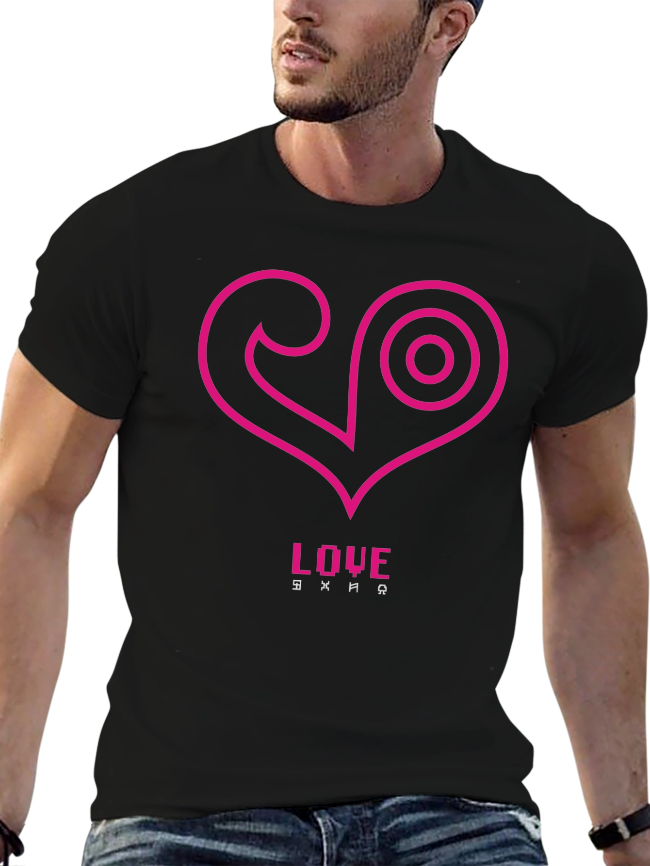 Love Symbol Black Tee
