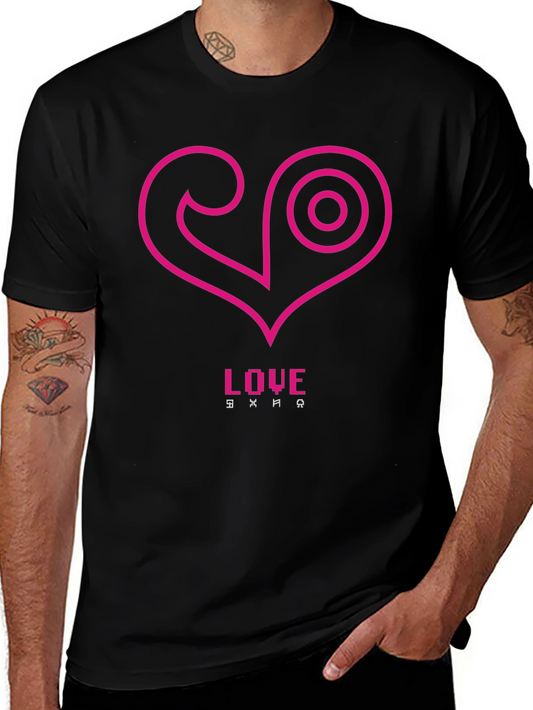 Love Symbol Black Tee
