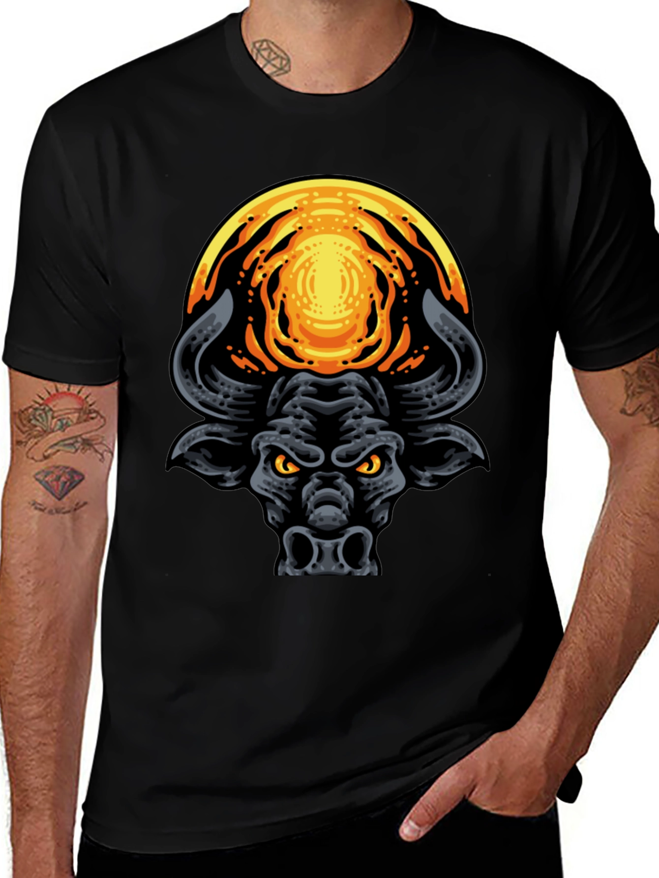 Black Bull Graphic T-Shirt