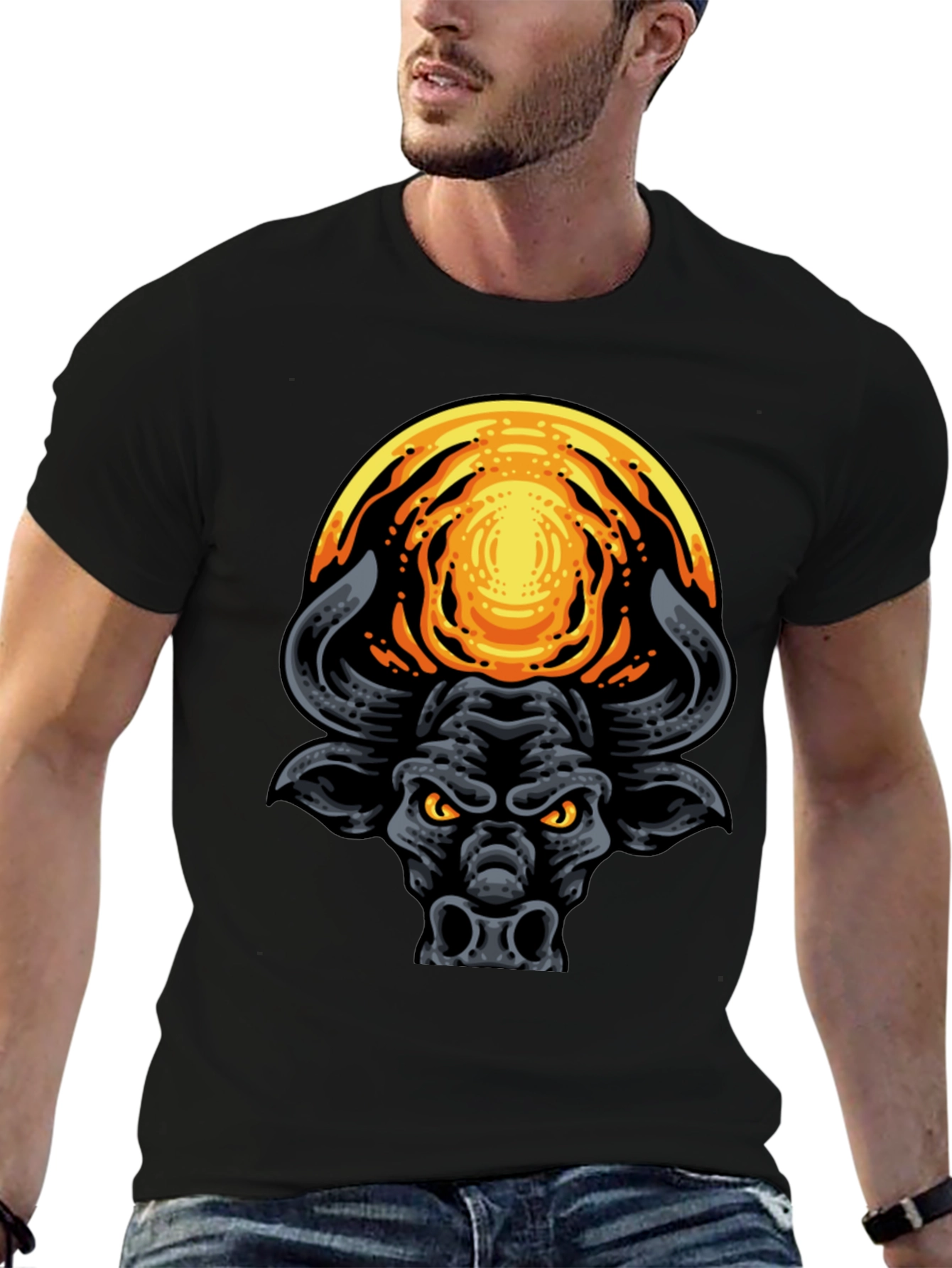 Black Bull Graphic T-Shirt