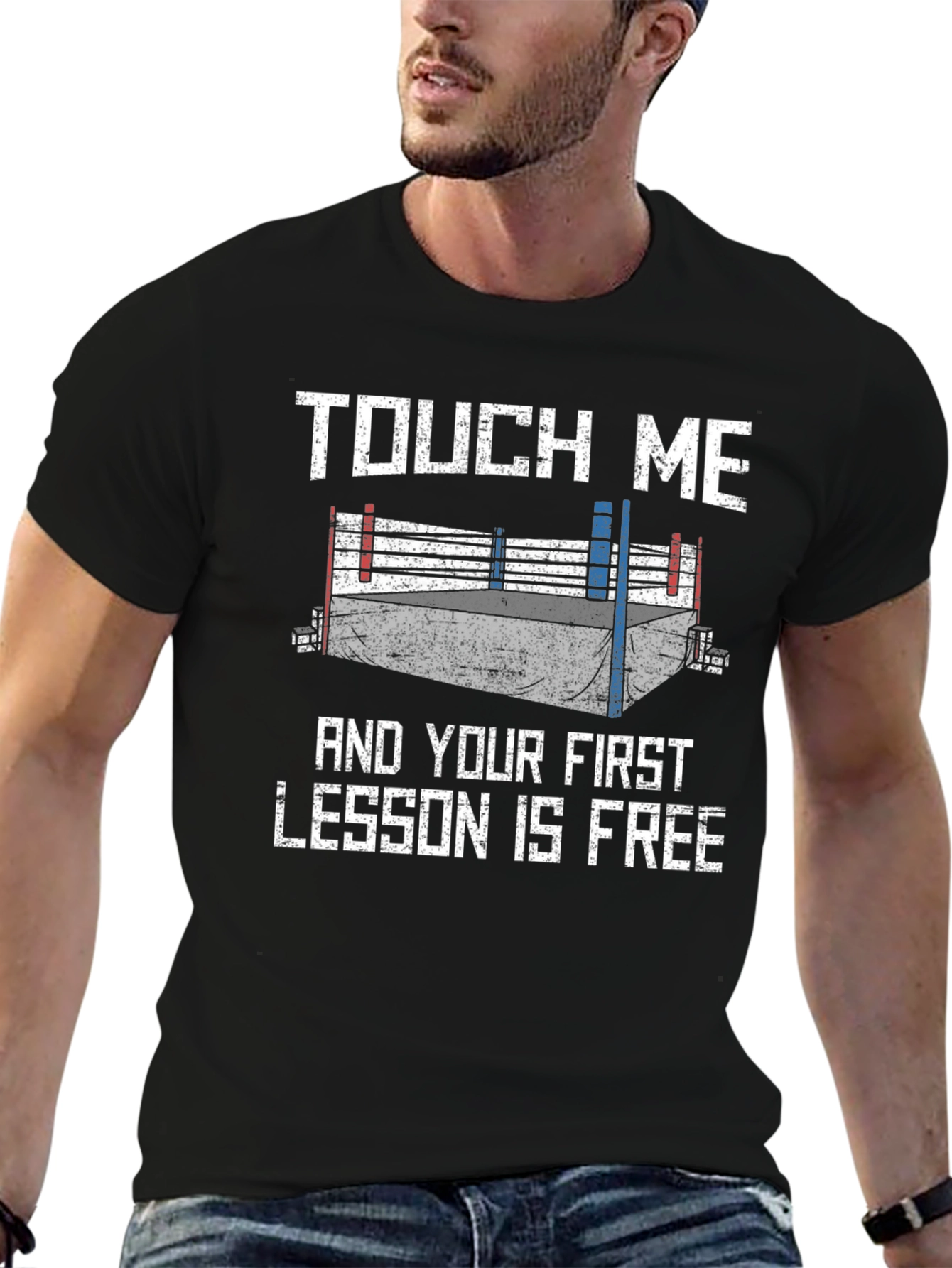 Touch Me Boxing T-Shirt - Funny Martial Arts Tee