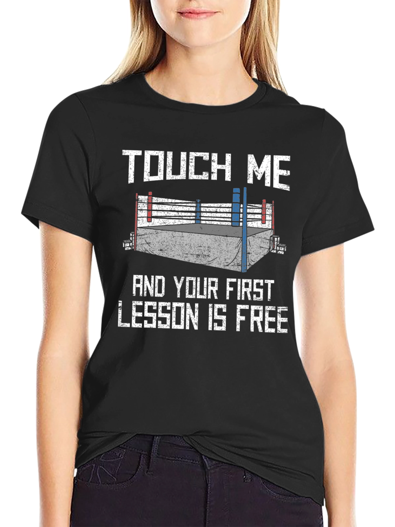 Touch Me Boxing T-Shirt - Funny Martial Arts Tee
