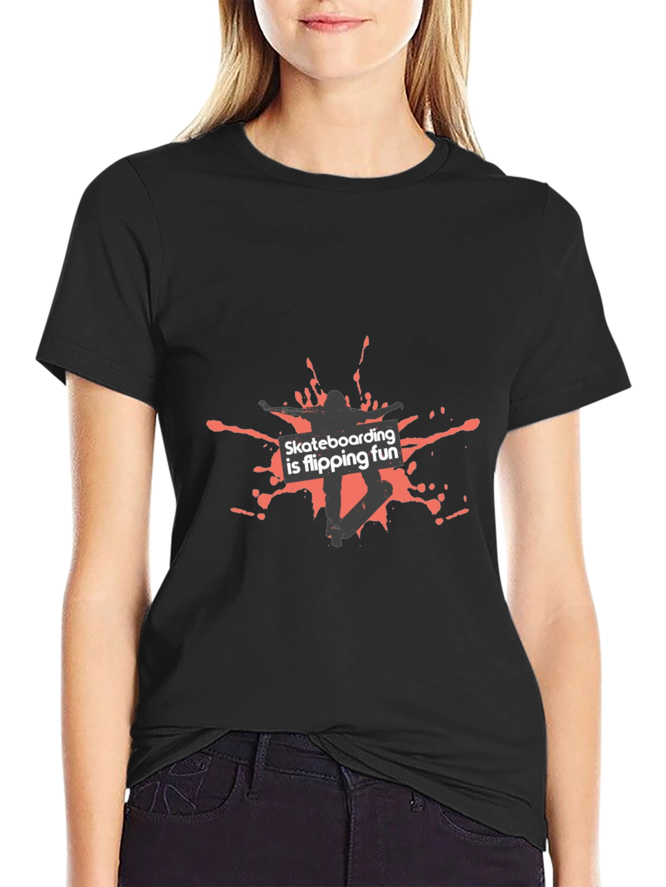 Skateboarding is Flipping Fun Graphic Tee