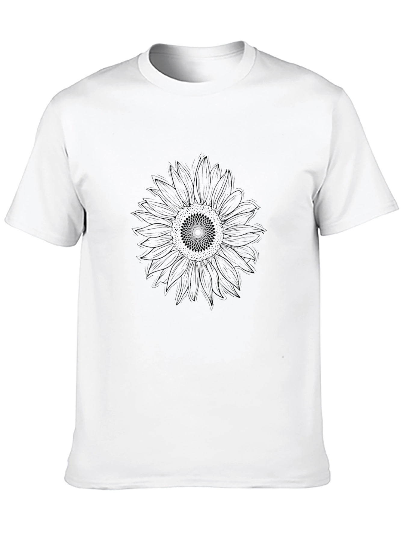Sunflower Graphic Black T-Shirt