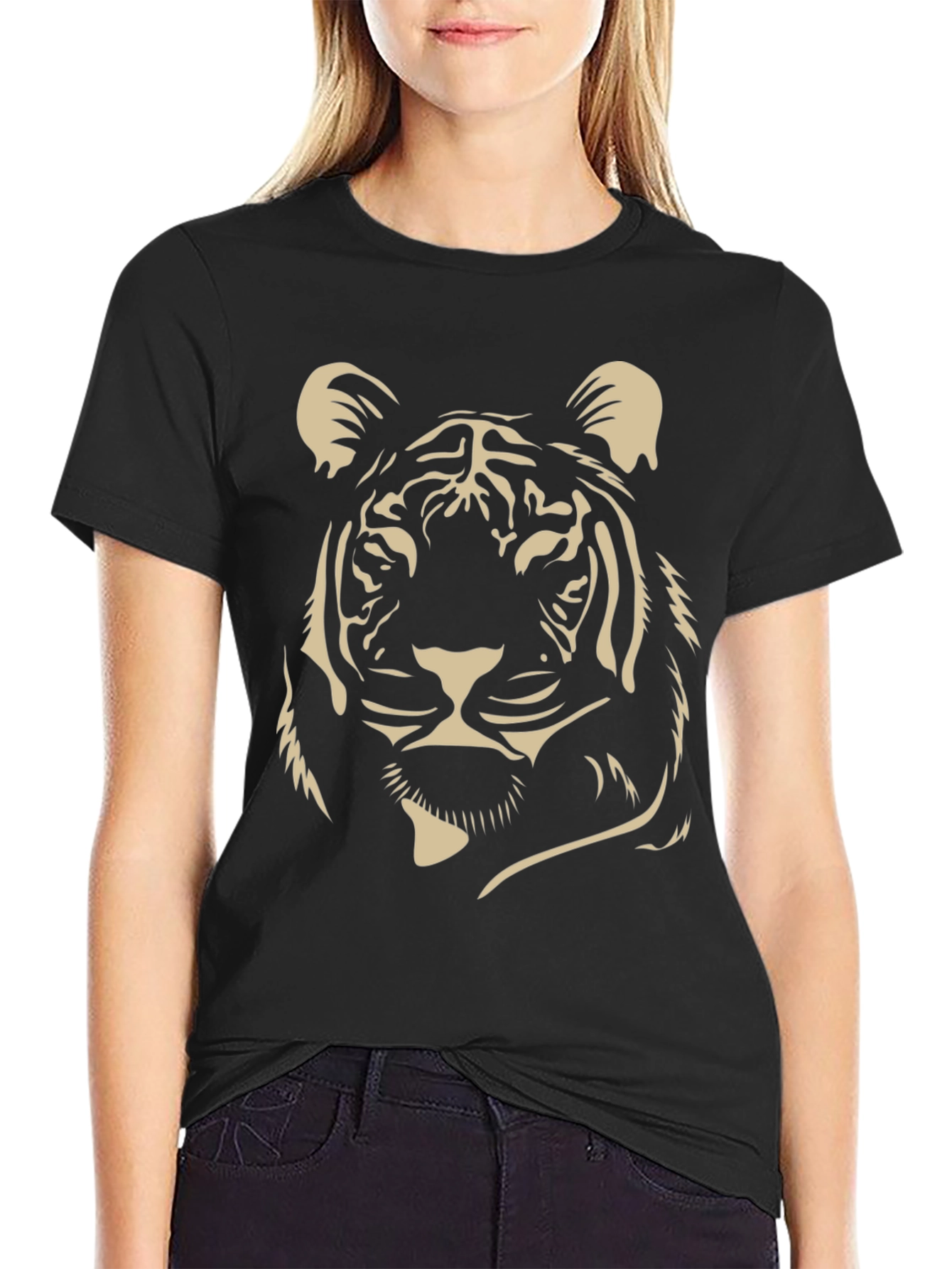 Tiger Graphic Tee - Mens Black T-Shirt
