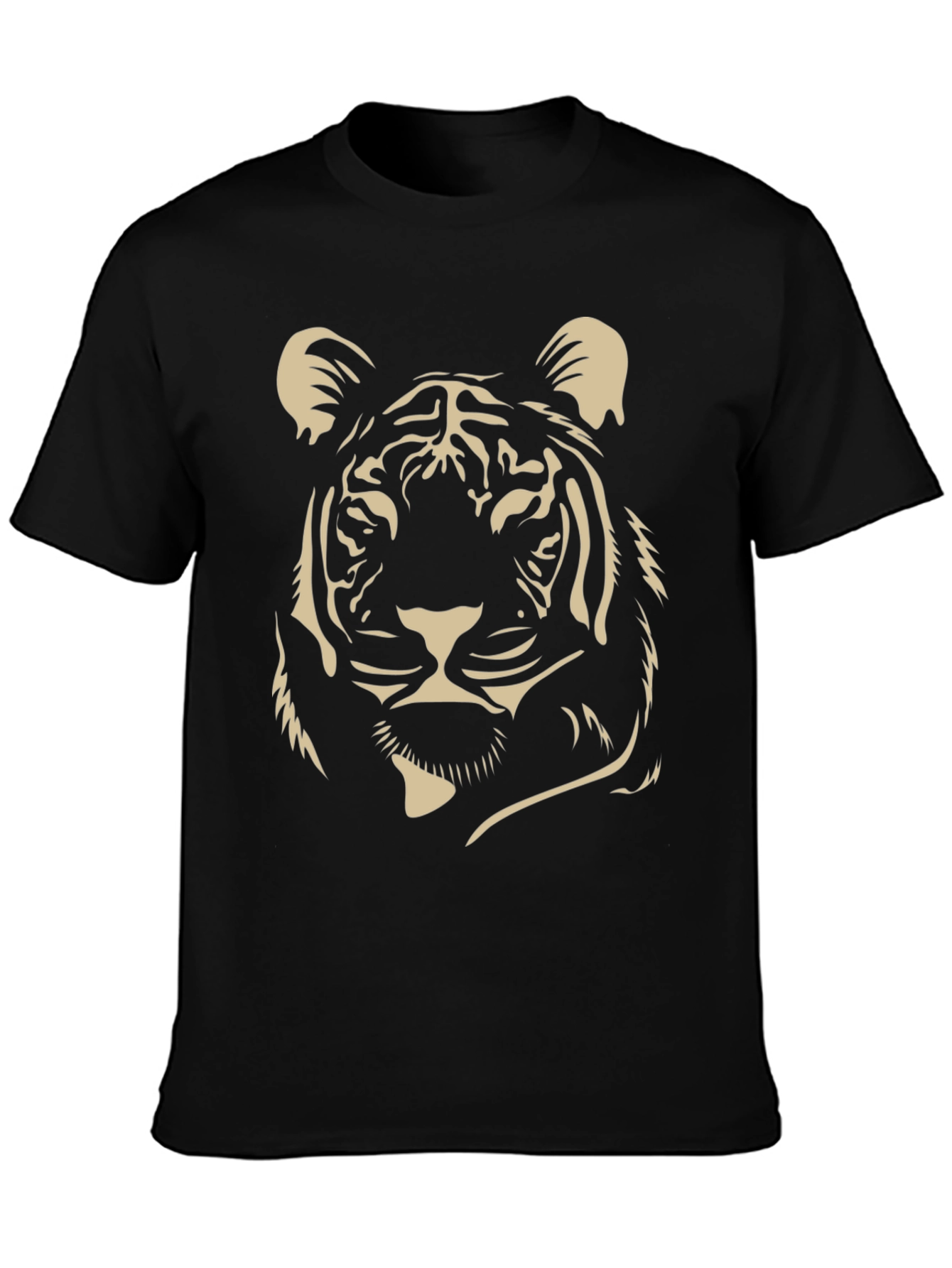 Tiger Graphic Tee - Mens Black T-Shirt