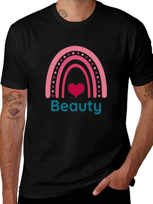 Beauty Rainbow Heart T-Shirt - Stylish & Trendy