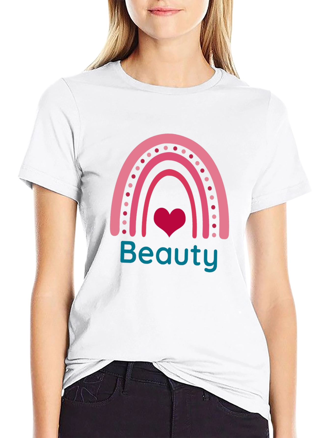 Beauty Rainbow Heart T-Shirt - Stylish & Trendy