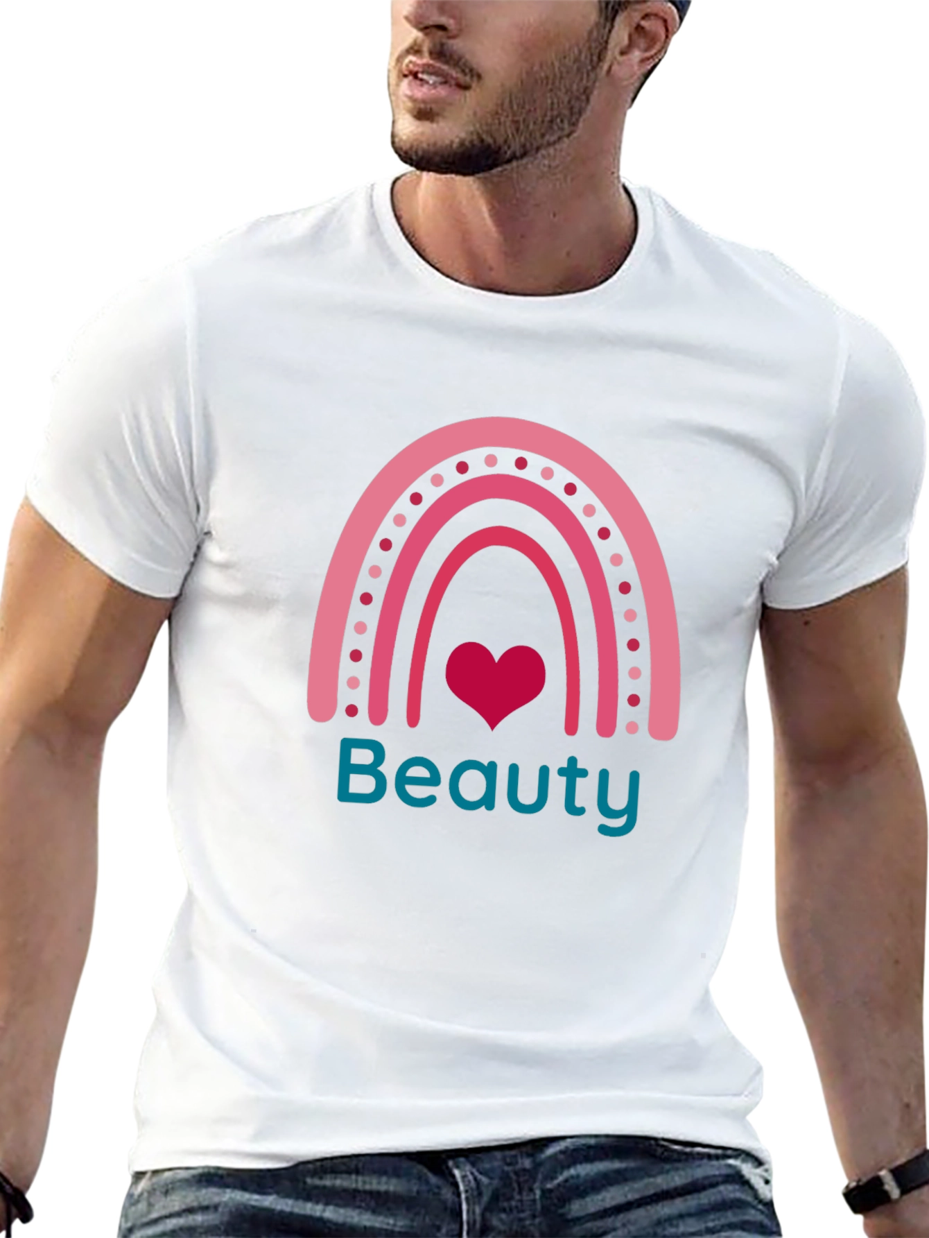 Beauty Rainbow Heart T-Shirt - Stylish & Trendy
