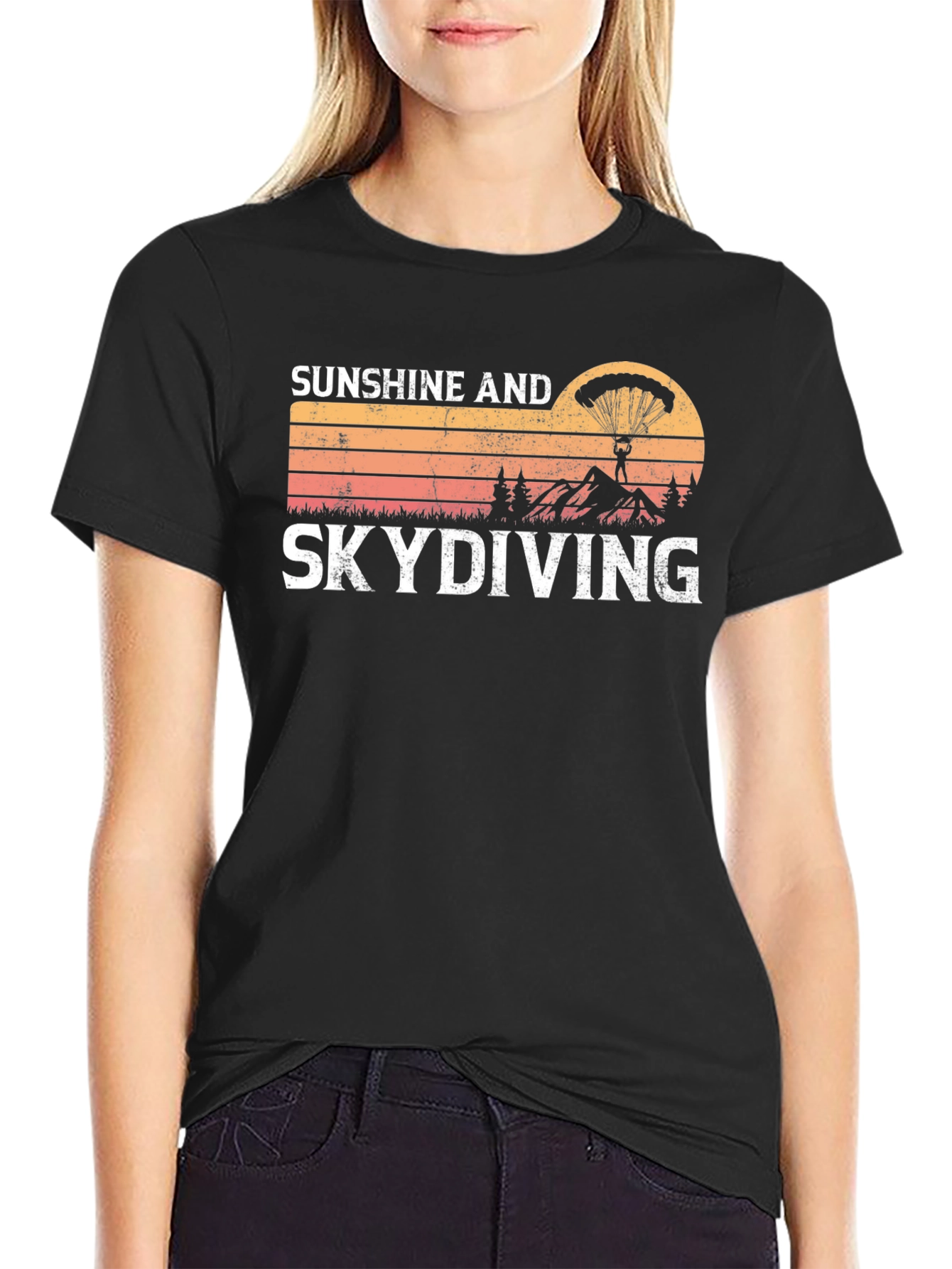 Sunshine & Skydiving Graphic Tee