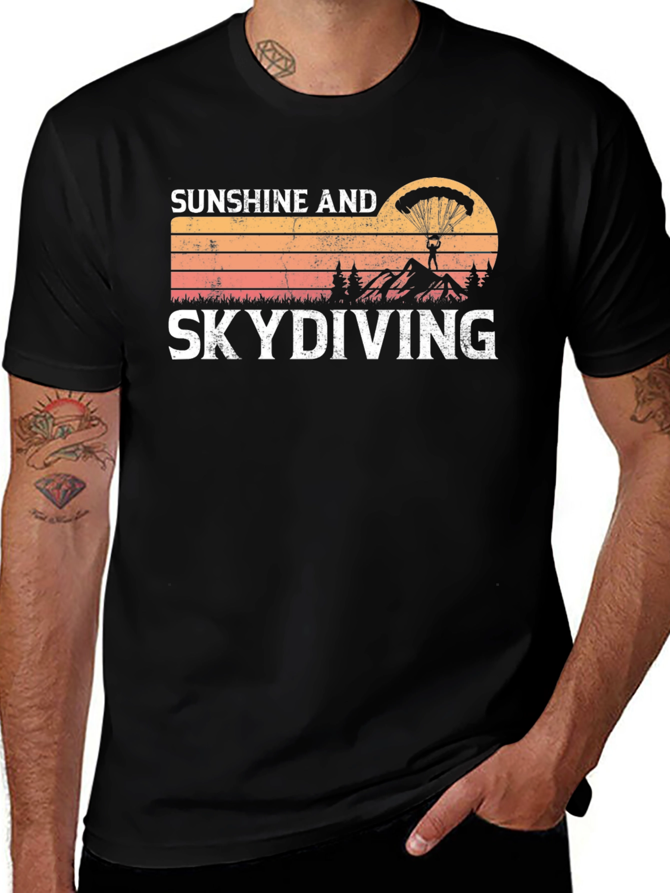 Sunshine & Skydiving Graphic Tee