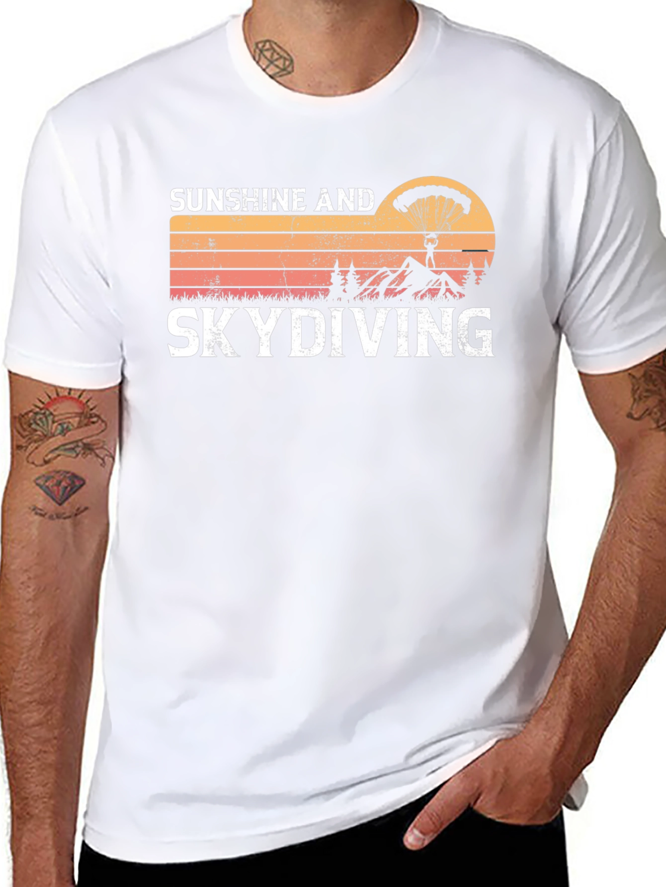 Sunshine & Skydiving Graphic Tee