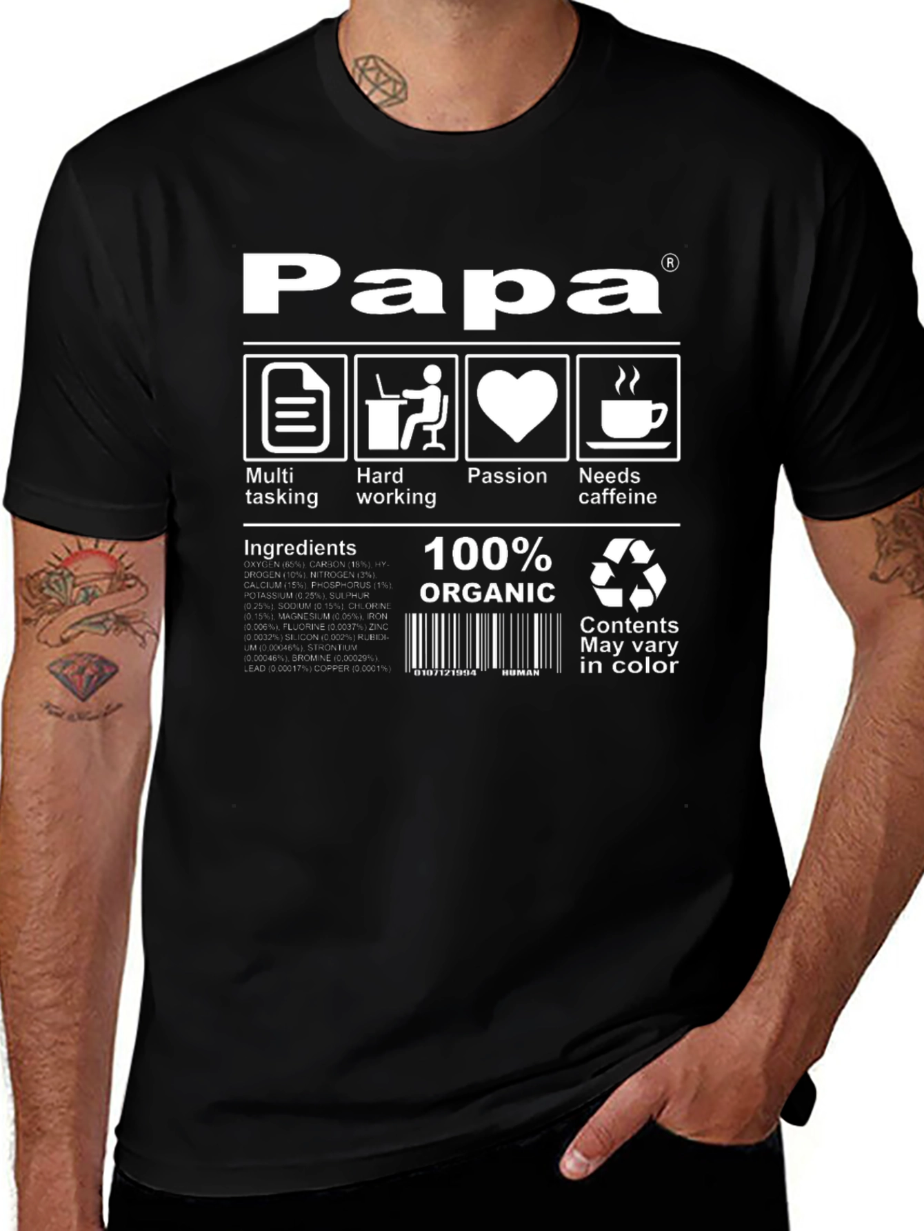 Papa 100% Organic T-Shirt