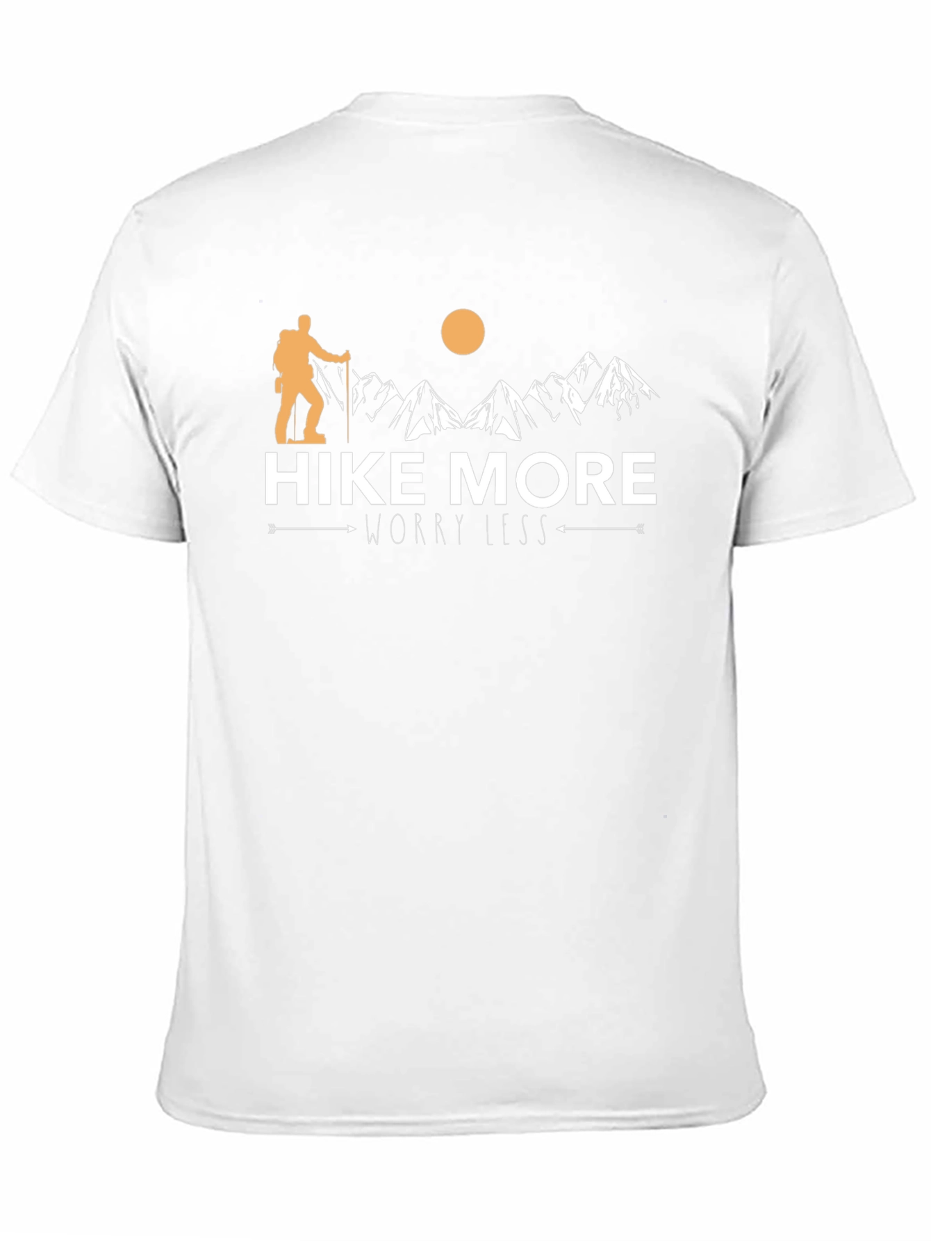 Hike More Worry Less Black Graphic Tee