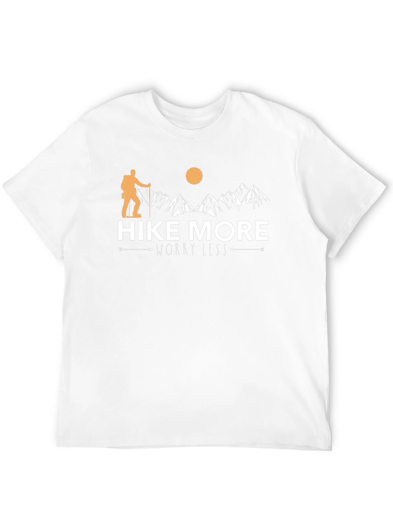 Hike More Worry Less Black Graphic Tee