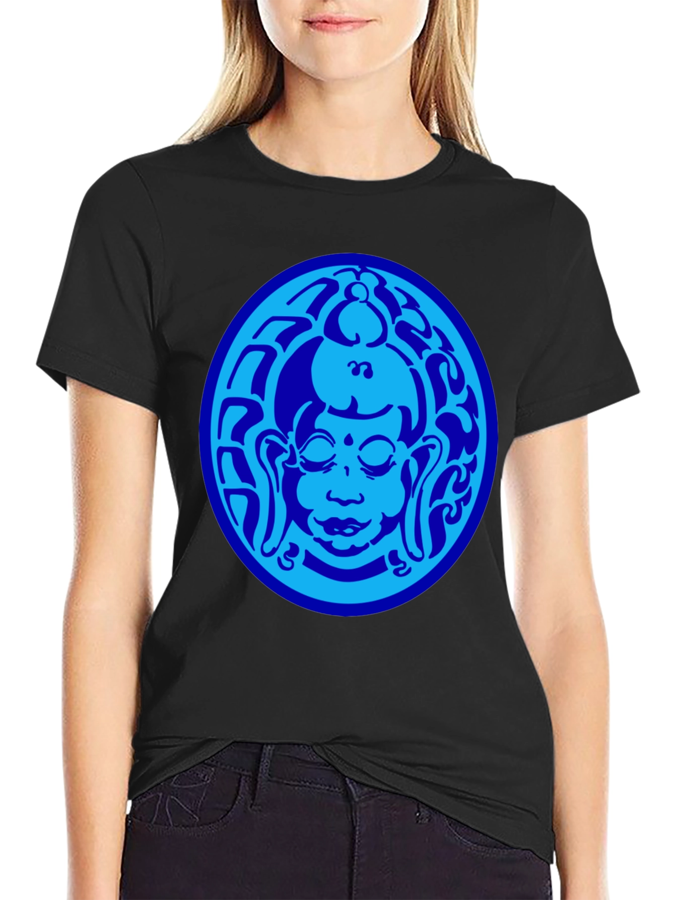 Buddha Graphic Black T-Shirt