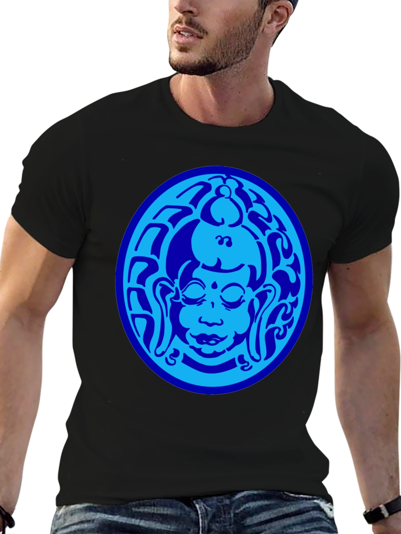 Buddha Graphic Black T-Shirt