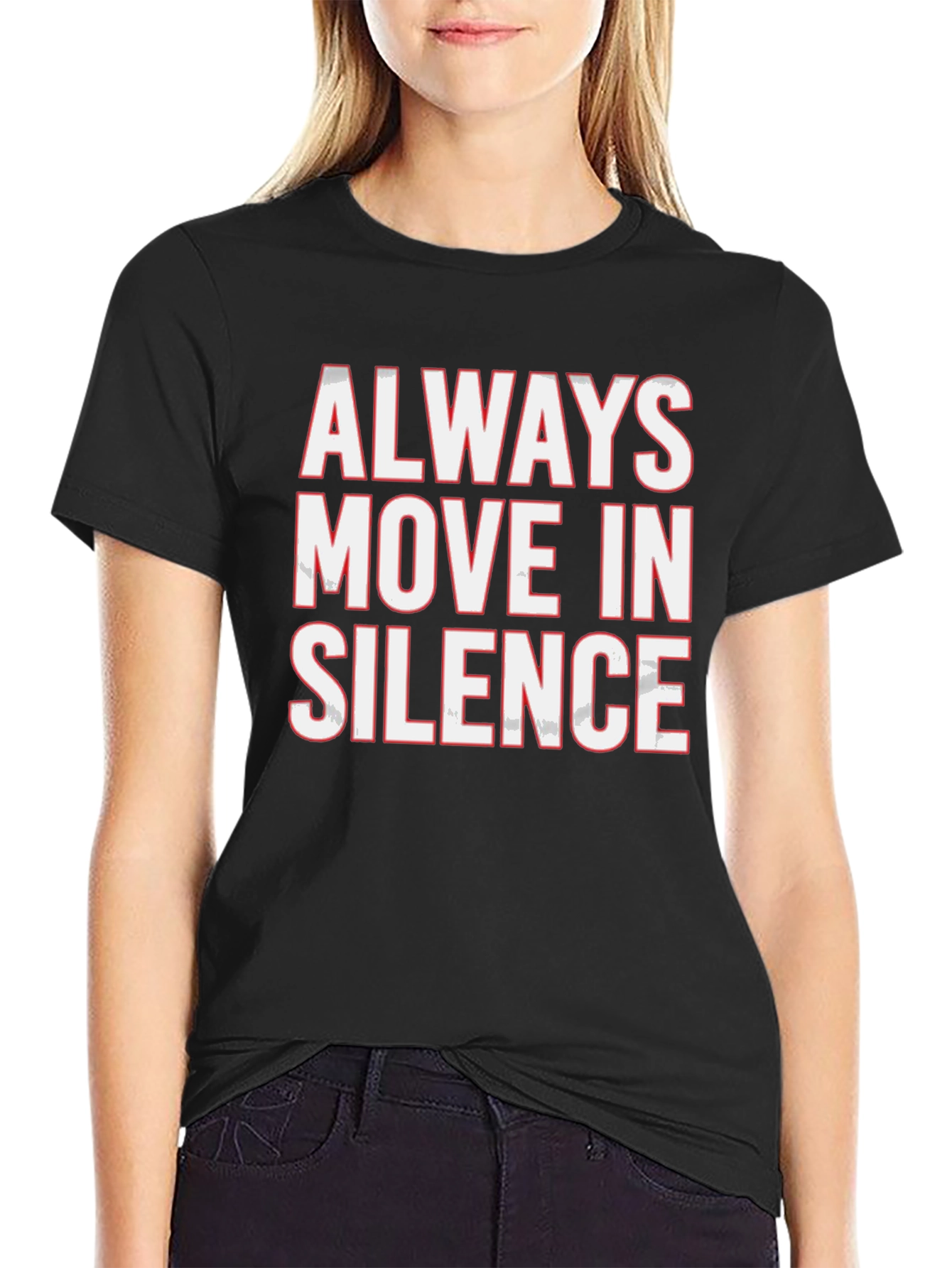 Always Move in Silence Graphic Tee