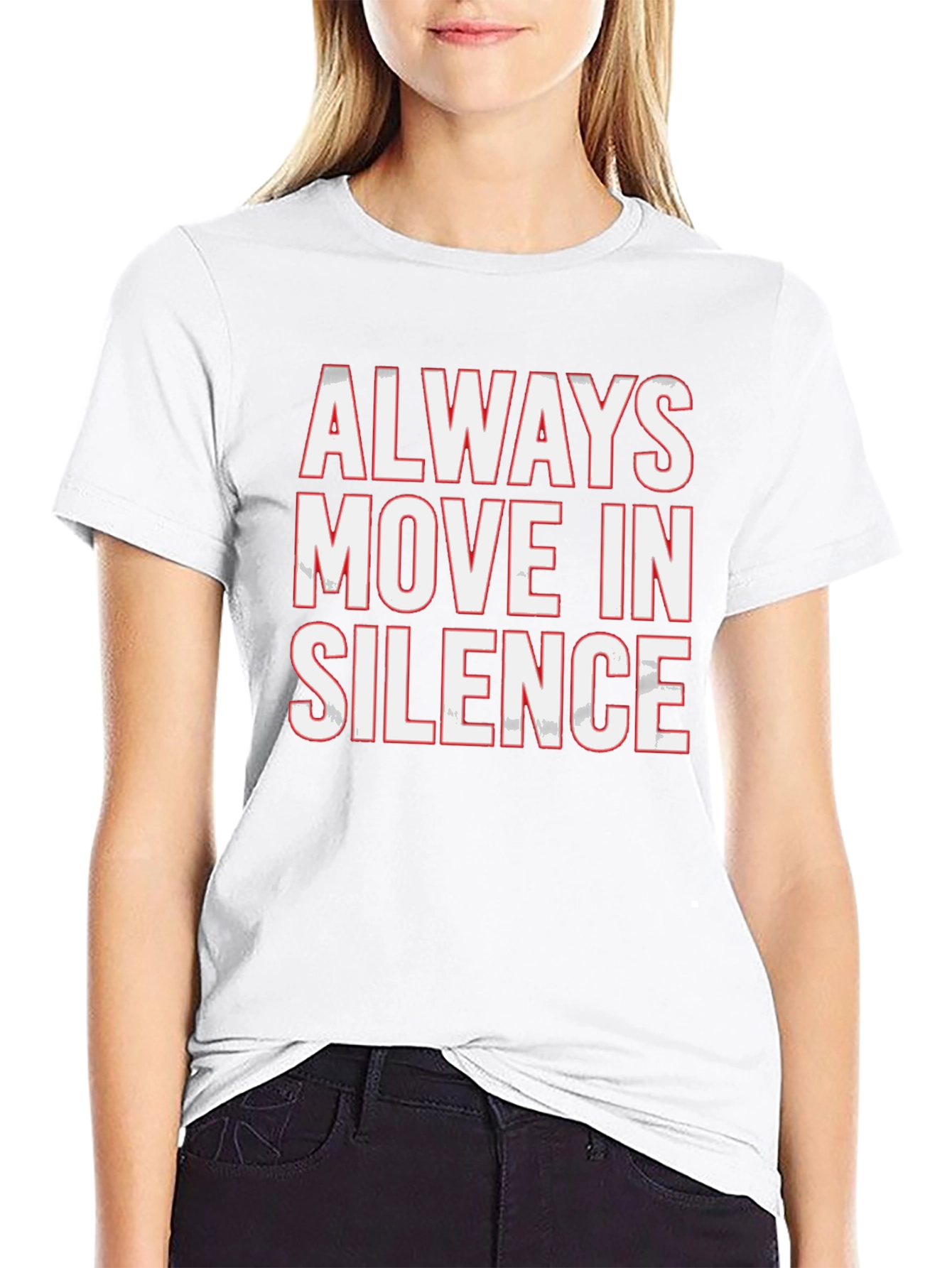 Always Move in Silence Graphic Tee