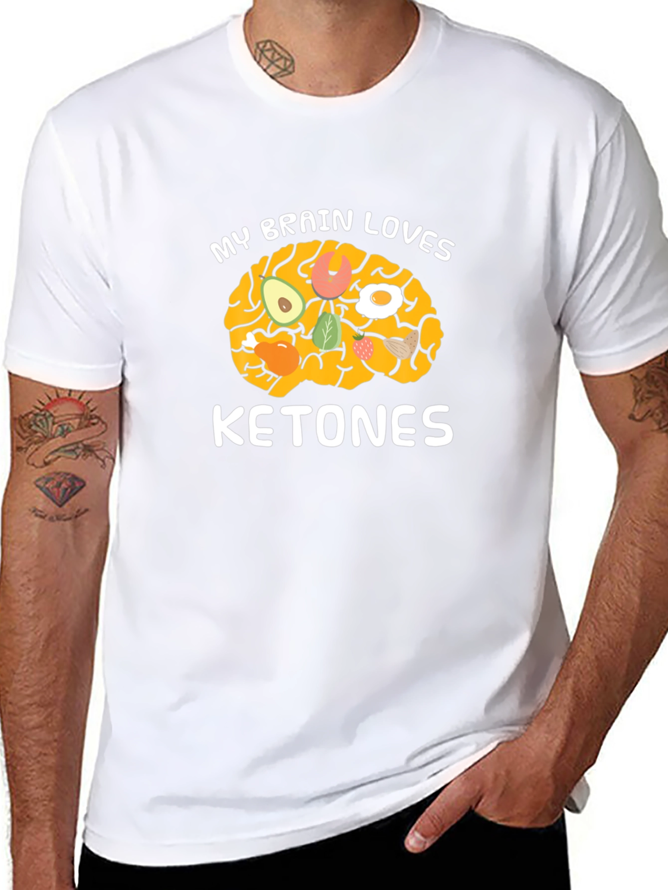 My Brain Loves Ketones T-Shirt Keto Diet Tee