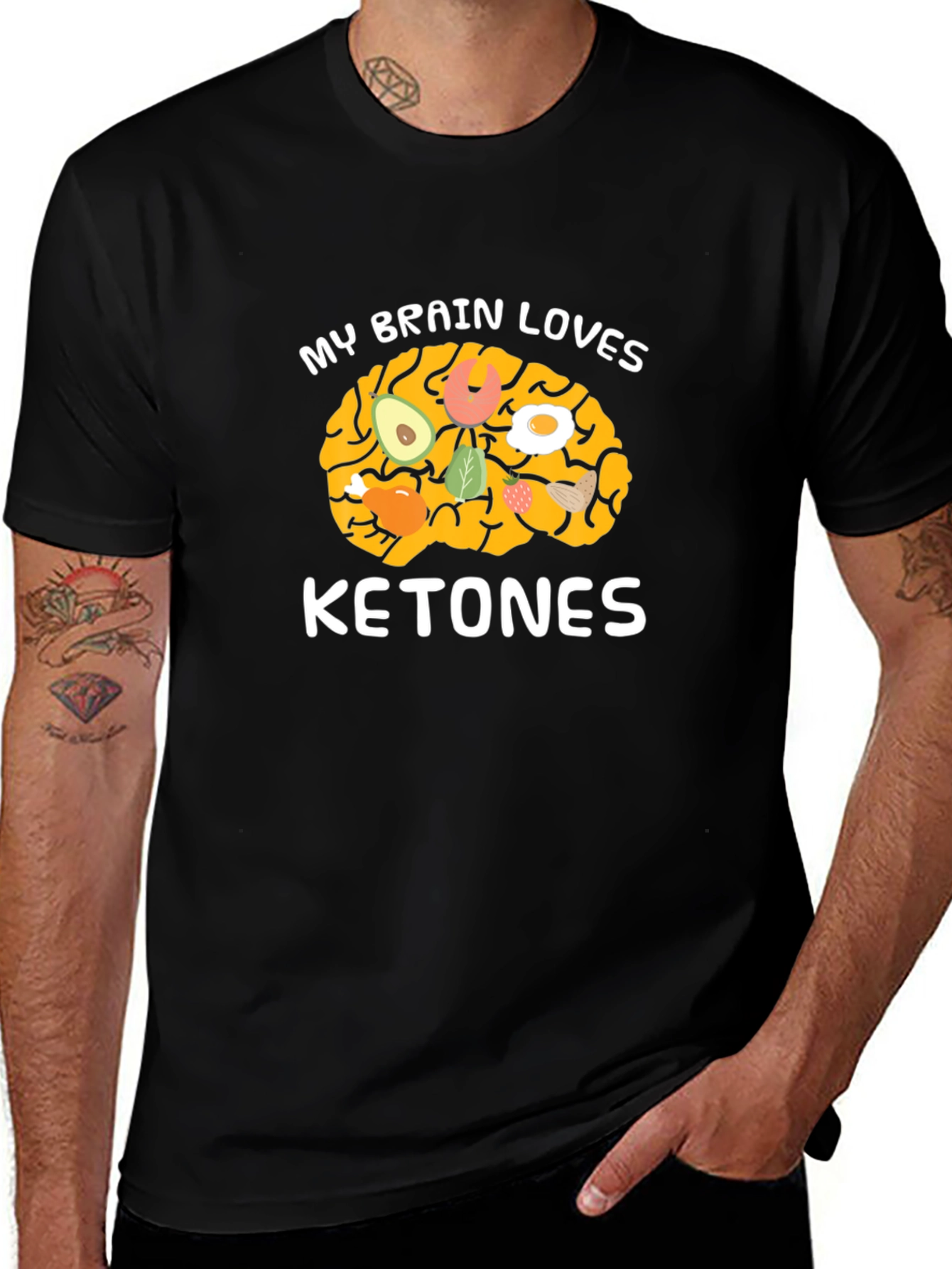 My Brain Loves Ketones T-Shirt Keto Diet Tee